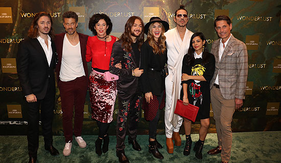 Gil Ofarim, Wayne Carpendale, Dr. Gabriele Castegnaro (Konen), Riccardo Simonetti, Stefanie Giesinger, Jorge Gonzalez, , Riccardo Simonetti, Peter Eberle (Konen) bei Konen "Wonderland" im Konen M&uuml;nchen am 29.08.2018 (&copy;Foto: Martin Schmitz)